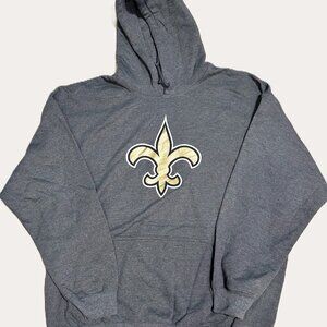 NFL Team Apparel Saints Hoodie  Gray